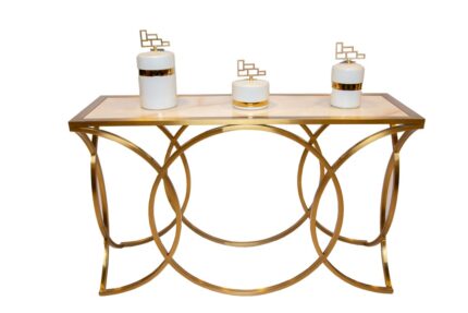 Gold steel console YT-1907