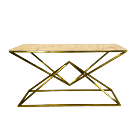 Gold steel console YT-1908