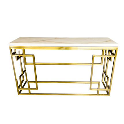 Gold steel console YT-1909